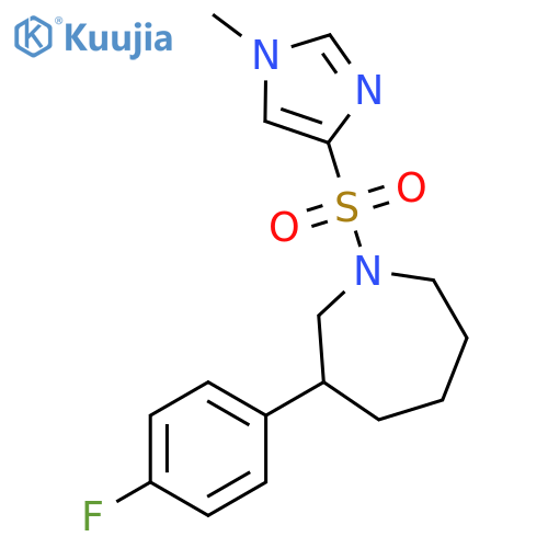 3-(4-Fluorophenyl)hexahydro-1-[(1-methyl-1H-imidazol-4-yl)sulfonyl]-1H-azepine structure