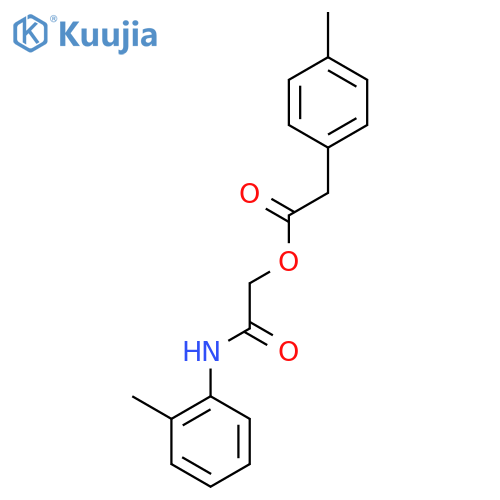 [(2-methylphenyl)carbamoyl]methyl 2-(4-methylphenyl)acetate structure