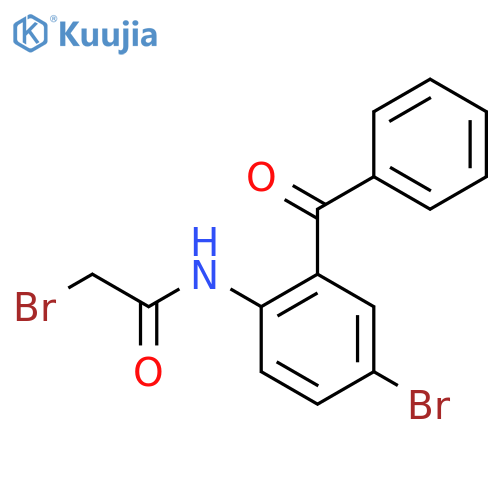 N-(2-Benzoyl-4-bromophenyl)-2-bromoacetamide structure