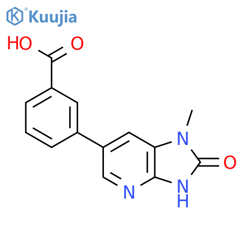 3-{1-Methyl-2-oxo-1H,2H,3H-imidazo4,5-bpyridin-6-yl}benzoic Acid structure