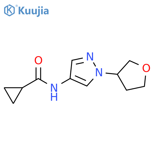 Cyclopropanecarboxamide, N-[1-(tetrahydro-3-furanyl)-1H-pyrazol-4-yl]- structure