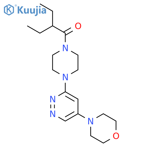 2-ethyl-1-{4-5-(morpholin-4-yl)pyridazin-3-ylpiperazin-1-yl}butan-1-one structure