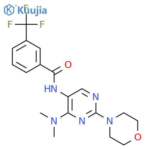 N-4-(dimethylamino)-2-(morpholin-4-yl)pyrimidin-5-yl-3-(trifluoromethyl)benzamide structure