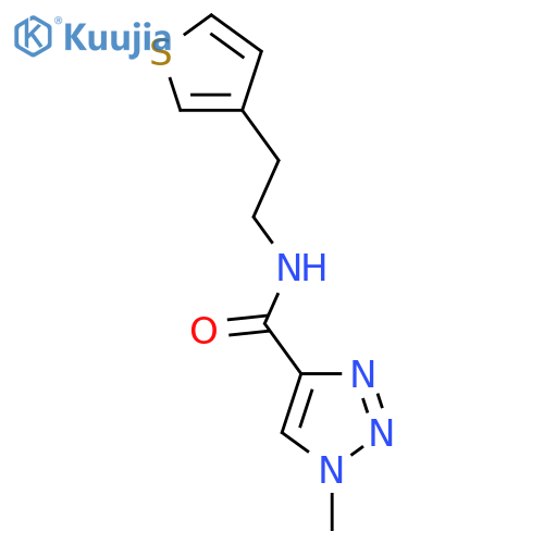 1-methyl-N-2-(thiophen-3-yl)ethyl-1H-1,2,3-triazole-4-carboxamide structure