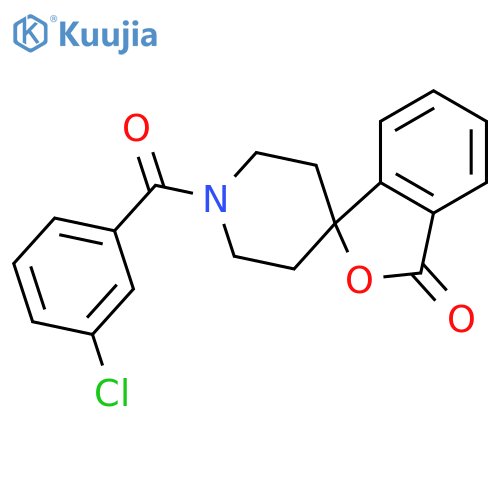 1'-(3-chlorobenzoyl)-3H-spiro[2-benzofuran-1,4'-piperidine]-3-one structure