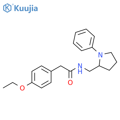 2-(4-ethoxyphenyl)-N-[(1-phenylpyrrolidin-2-yl)methyl]acetamide structure