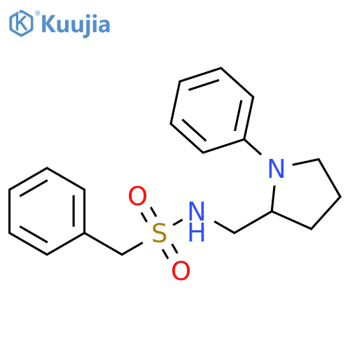1-phenyl-N-[(1-phenylpyrrolidin-2-yl)methyl]methanesulfonamide structure