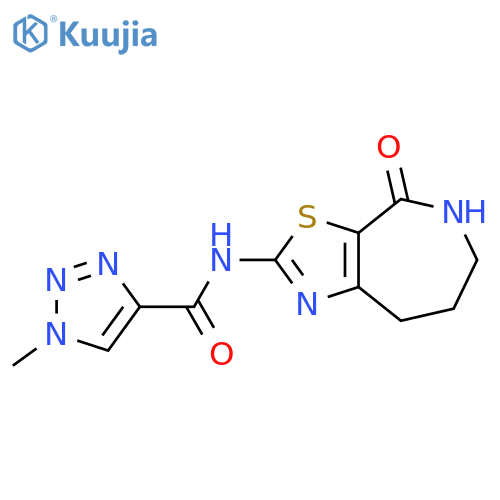 1-Methyl-N-(5,6,7,8-tetrahydro-4-oxo-4H-thiazolo[5,4-c]azepin-2-yl)-1H-1,2,3-triazole-4-carboxamide structure
