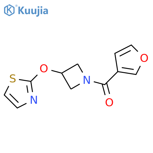 furan-3-yl-[3-(1,3-thiazol-2-yloxy)azetidin-1-yl]methanone structure