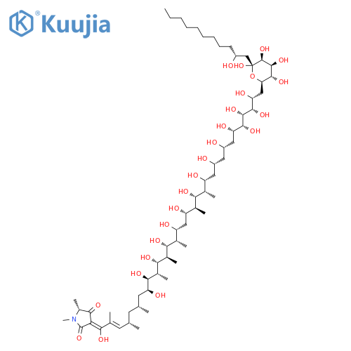 2,4-Pyrrolidinedione,3-[(2E,4S,6R,8R,9R,10S,11R,12R,13R,14S,15R,17S,18S,19R,20S,21R,23R,25S,27S,28S,29R,30R,31S)-1,8,9,11,13,15,17,19,21,23,25,27,28,29,30,31-hexadecahydroxy-2,4,6,10,12,14,18,20-octamethyl-32-[(2R,3S,4S,5S,6S)-tetrahydro-3,4,5,6-tetrahydroxy-6-[(2R)-2-hydroxyundecyl]-2H-pyran-2-yl]-2-dotriaconten-1-ylidene]-1,5-dimethyl-,(3Z,5R)- structure