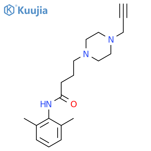 N-(2,6-dimethylphenyl)-4-[4-(prop-2-yn-1-yl)piperazin-1-yl]butanamide structure