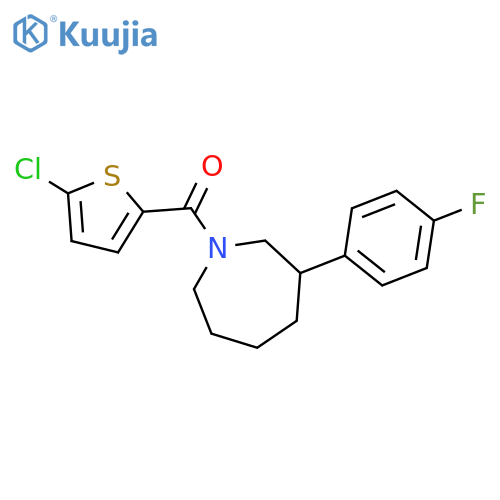 1-(5-chlorothiophene-2-carbonyl)-3-(4-fluorophenyl)azepane structure