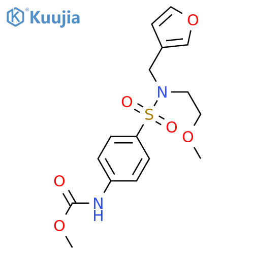 methyl N-(4-{[(furan-3-yl)methyl](2-methoxyethyl)sulfamoyl}phenyl)carbamate structure