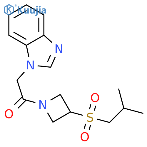 2-(1H-1,3-benzodiazol-1-yl)-1-[3-(2-methylpropanesulfonyl)azetidin-1-yl]ethan-1-one structure