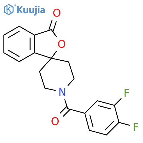 1'-(3,4-difluorobenzoyl)-3H-spiro[2-benzofuran-1,4'-piperidine]-3-one structure