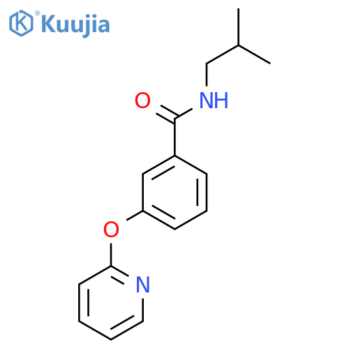 N-(2-methylpropyl)-3-(pyridin-2-yloxy)benzamide structure