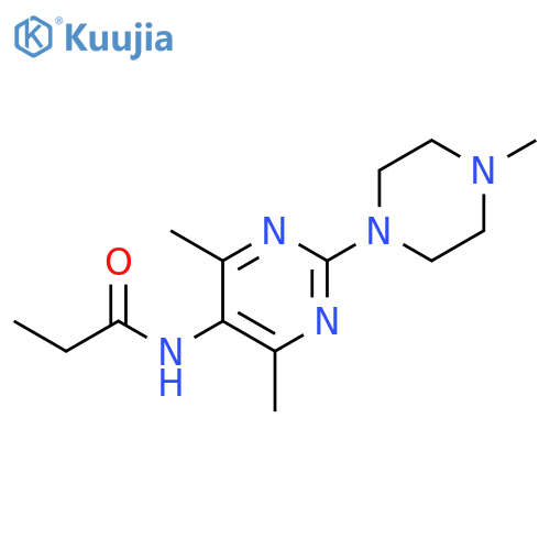 N-4,6-dimethyl-2-(4-methylpiperazin-1-yl)pyrimidin-5-ylpropanamide structure