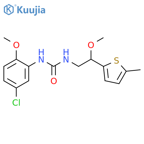 1-(5-chloro-2-methoxyphenyl)-3-[2-methoxy-2-(5-methylthiophen-2-yl)ethyl]urea structure
