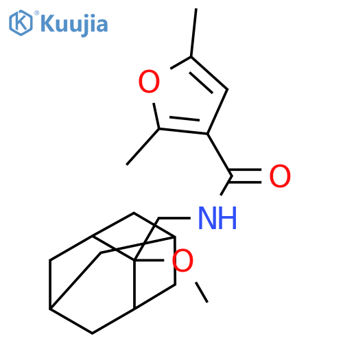 N-[(2-Methoxytricyclo[3.3.1.13,7]dec-2-yl)methyl]-2,5-dimethyl-3-furancarboxamide structure