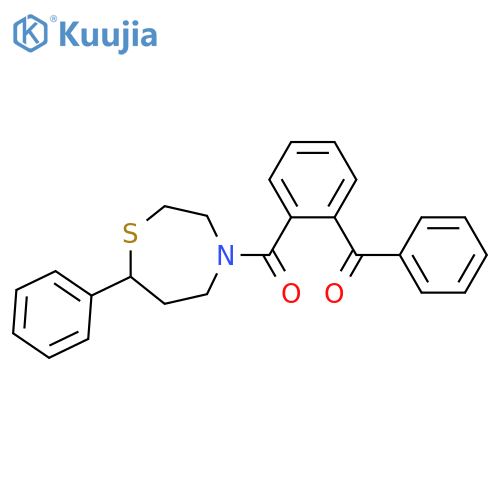 4-(2-benzoylbenzoyl)-7-phenyl-1,4-thiazepane structure