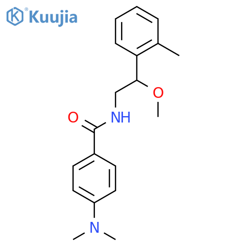 4-(dimethylamino)-N-(2-methoxy-2-(o-tolyl)ethyl)benzamide structure