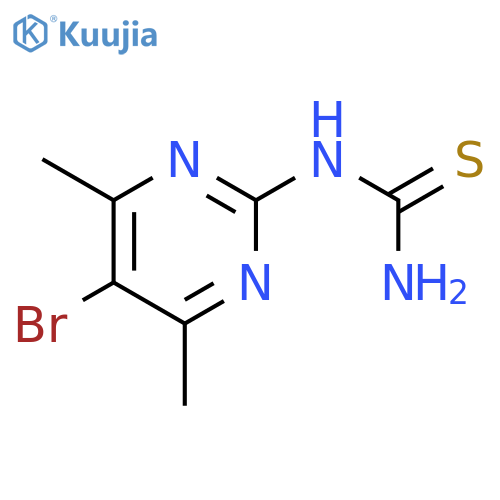 5-Bromo-4,6-dimethylpyrimidin-2-ylthiourea, 95% structure