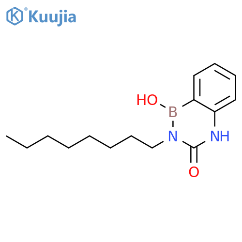 2,4,1-Benzodiazaborin-3(2H)-one, 1,4-dihydro-1-hydroxy-2-octyl- structure