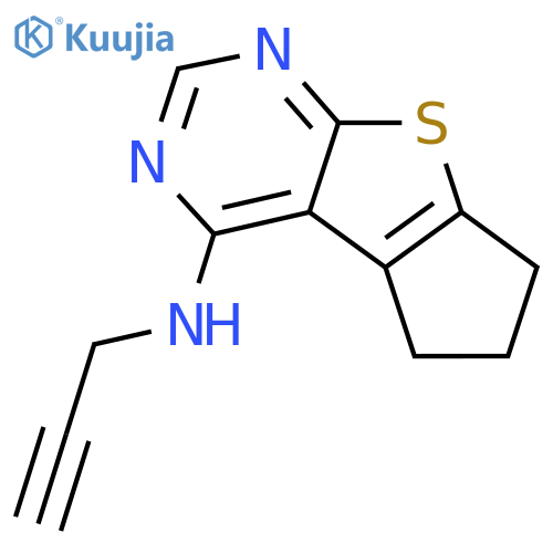 N-(prop-2-yn-1-yl)-7-thia-9,11-diazatricyclo[6.4.0.0,2,6]dodeca-1(12),2(6),8,10-tetraen-12-amine structure