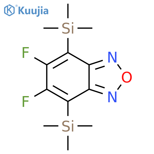 2,1,3-Benzoxadiazole, 5,6-difluoro-4,7-bis(trimethylsilyl)- structure