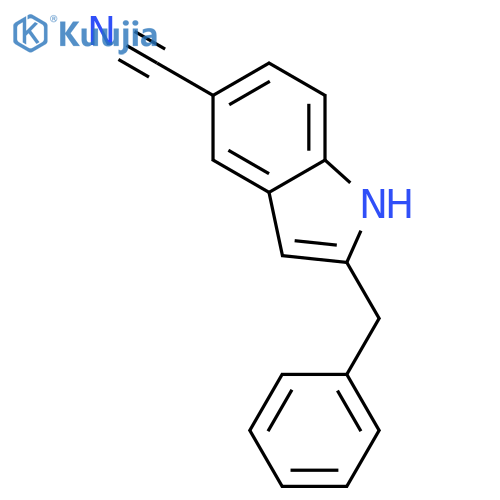 2-Benzyl-1H-indole-5-carbonitrile structure