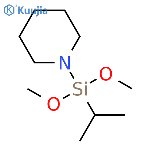 Piperidine, 1-[dimethoxy(1-methylethyl)silyl]- structure