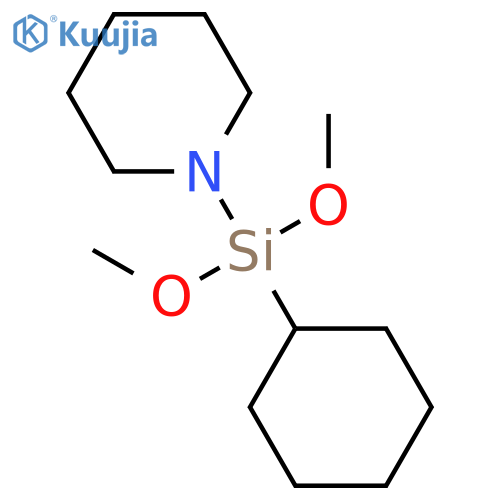 Piperidine, 1-(cyclohexyldimethoxysilyl)- structure