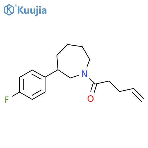 1-[3-(4-fluorophenyl)azepan-1-yl]pent-4-en-1-one structure
