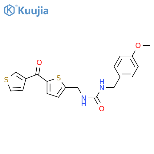 1-[(4-methoxyphenyl)methyl]-3-{[5-(thiophene-3-carbonyl)thiophen-2-yl]methyl}urea structure