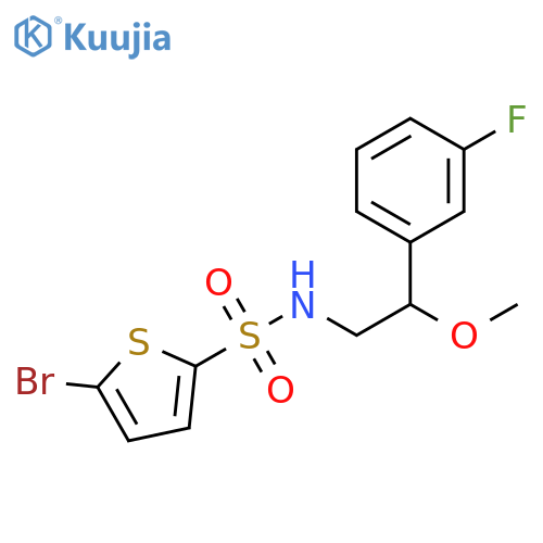 5-Bromo-N-[2-(3-fluorophenyl)-2-methoxyethyl]-2-thiophenesulfonamide structure