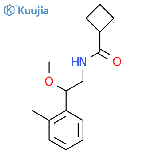 N-(2-methoxy-2-(o-tolyl)ethyl)cyclobutanecarboxamide structure