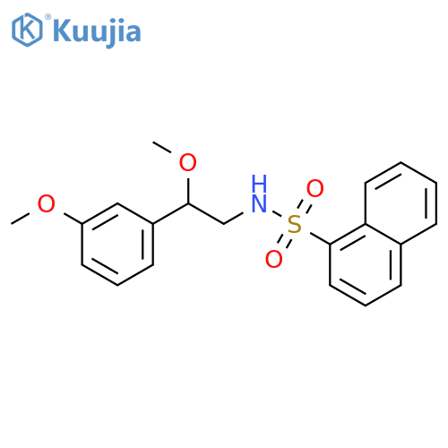 N-[2-Methoxy-2-(3-methoxyphenyl)ethyl]-1-naphthalenesulfonamide structure