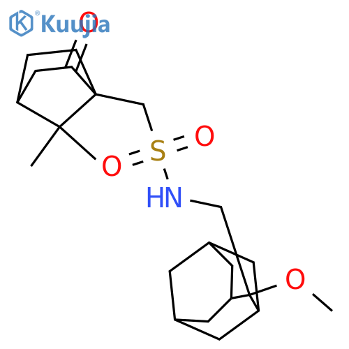 1-(7,7-dimethyl-3-oxo-4-bicyclo[2.2.1]heptanyl)-N-[(2-methoxy-2-adamantyl)methyl]methanesulfonamide structure