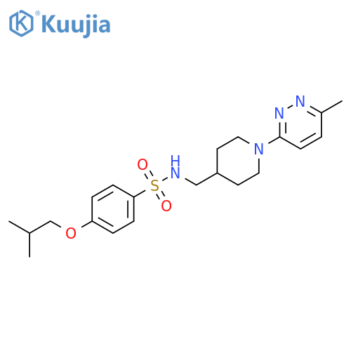4-(2-methylpropoxy)-N-{[1-(6-methylpyridazin-3-yl)piperidin-4-yl]methyl}benzene-1-sulfonamide structure