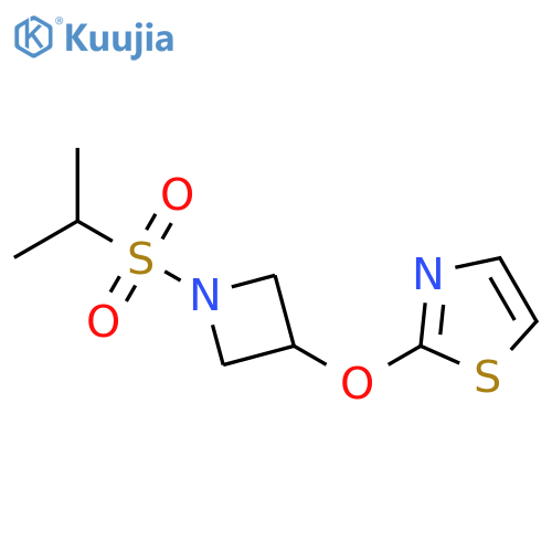 2-(1-propan-2-ylsulfonylazetidin-3-yl)oxy-1,3-thiazole structure