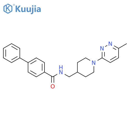 N-{[1-(6-methylpyridazin-3-yl)piperidin-4-yl]methyl}-[1,1'-biphenyl]-4-carboxamide structure