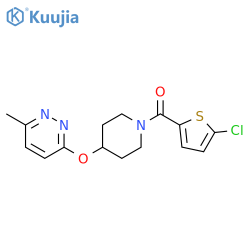 3-{[1-(5-chlorothiophene-2-carbonyl)piperidin-4-yl]oxy}-6-methylpyridazine structure