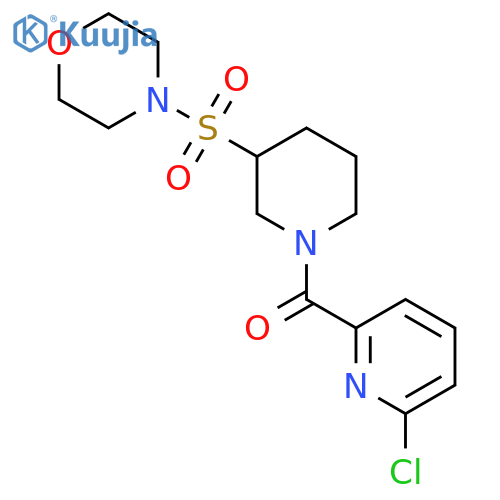 4-{[1-(6-Chloropyridine-2-carbonyl)piperidin-3-yl]sulfonyl}morpholine structure