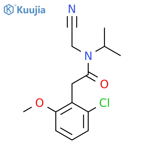 2-(2-chloro-6-methoxyphenyl)-N-(cyanomethyl)-N-(propan-2-yl)acetamide structure