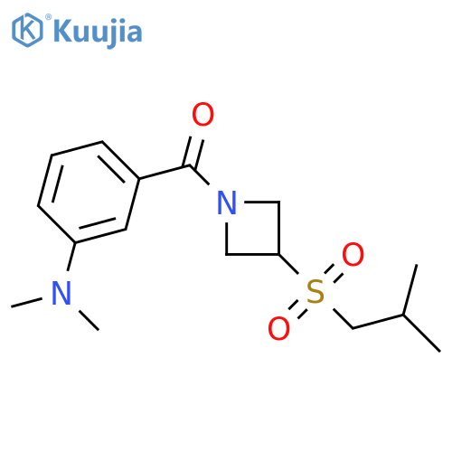 N,N-dimethyl-3-[3-(2-methylpropanesulfonyl)azetidine-1-carbonyl]aniline structure