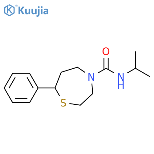 7-phenyl-N-(propan-2-yl)-1,4-thiazepane-4-carboxamide structure