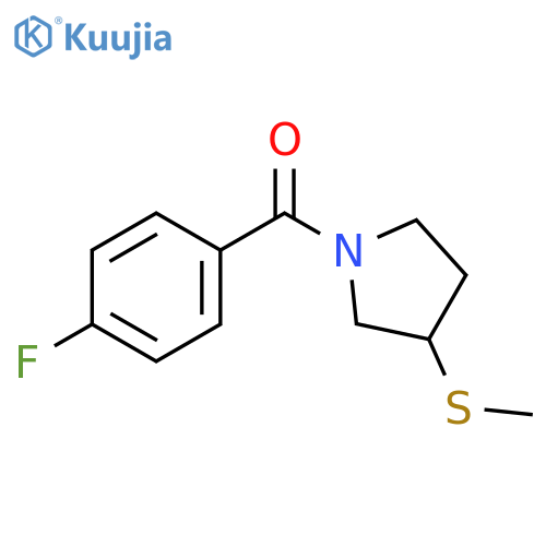 1-(4-fluorobenzoyl)-3-(methylsulfanyl)pyrrolidine structure