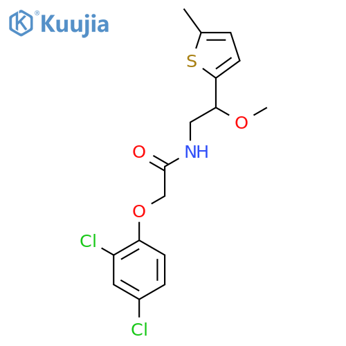 2-(2,4-Dichlorophenoxy)-N-[2-methoxy-2-(5-methylthiophen-2-YL)ethyl]acetamide structure