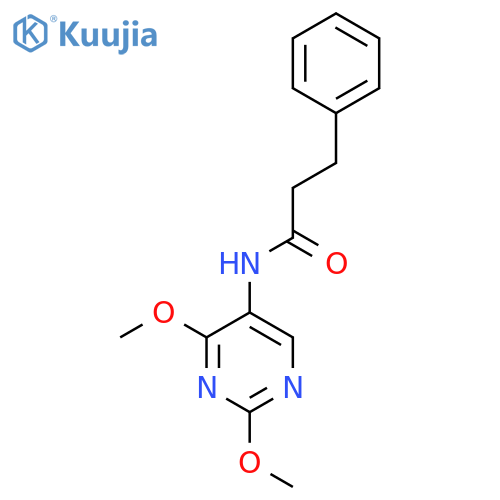 N-(2,4-dimethoxypyrimidin-5-yl)-3-phenylpropanamide structure