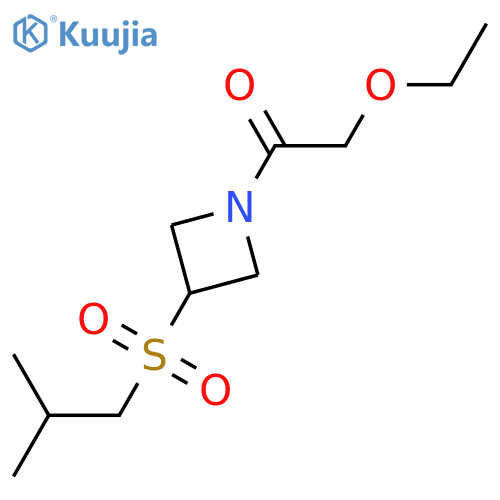 2-ethoxy-1-[3-(2-methylpropanesulfonyl)azetidin-1-yl]ethan-1-one structure